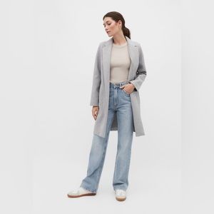 NWOT Stradivarius knit coat in light grey